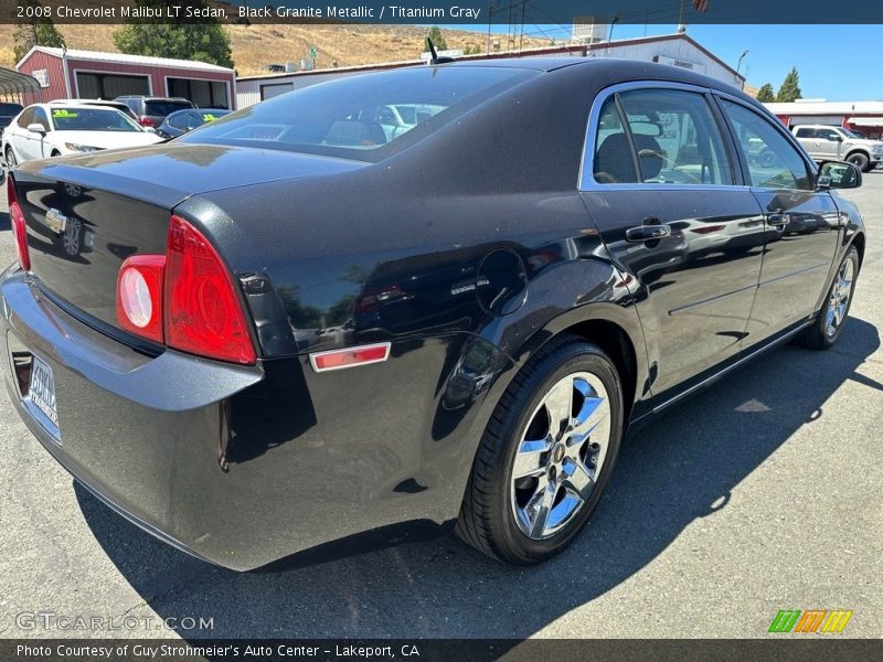Black Granite Metallic / Titanium Gray 2008 Chevrolet Malibu LT Sedan