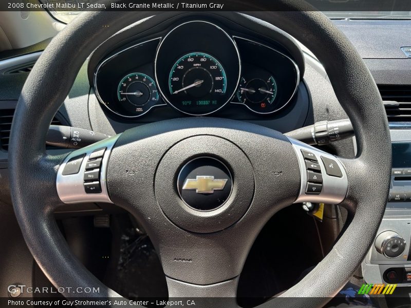 Black Granite Metallic / Titanium Gray 2008 Chevrolet Malibu LT Sedan