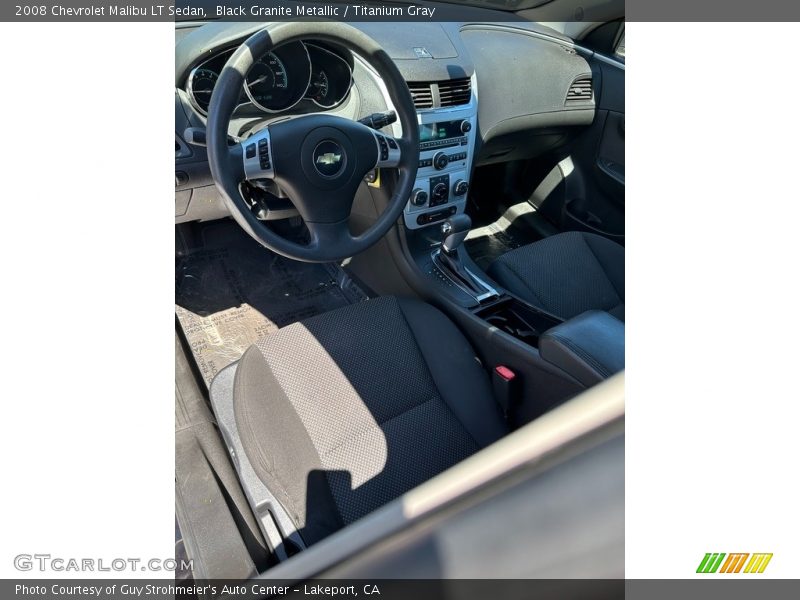 Black Granite Metallic / Titanium Gray 2008 Chevrolet Malibu LT Sedan