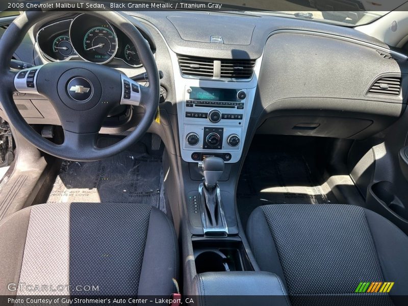 Black Granite Metallic / Titanium Gray 2008 Chevrolet Malibu LT Sedan