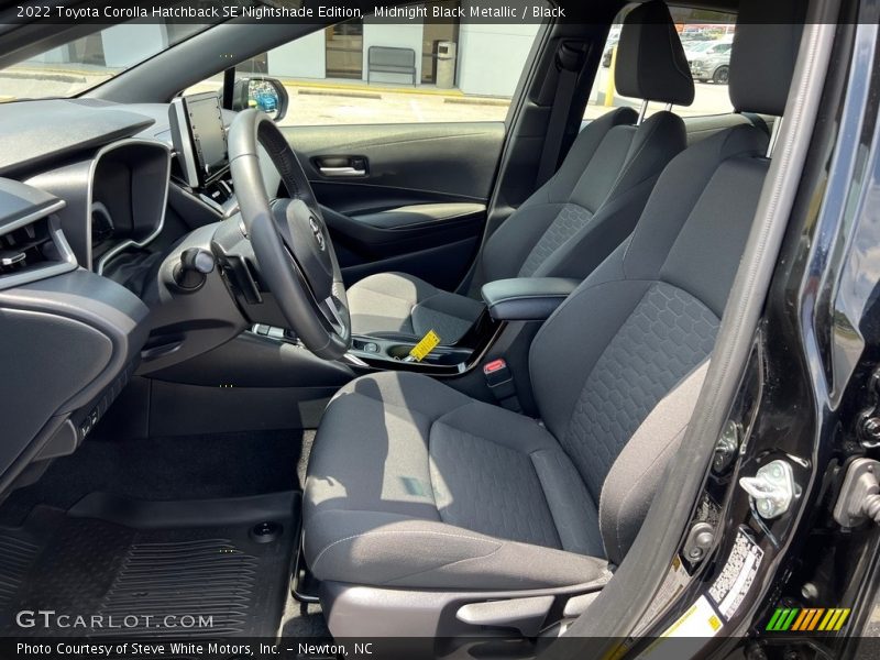Front Seat of 2022 Corolla Hatchback SE Nightshade Edition