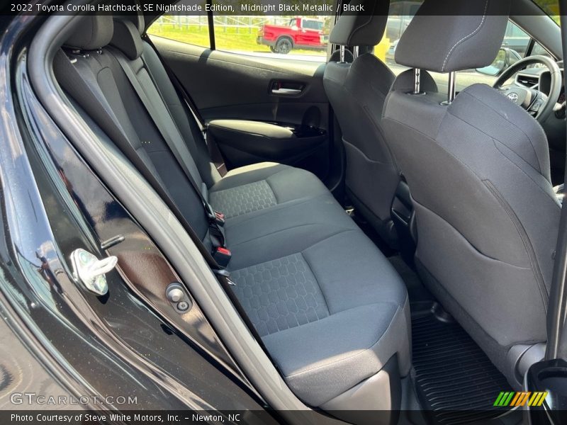 Rear Seat of 2022 Corolla Hatchback SE Nightshade Edition