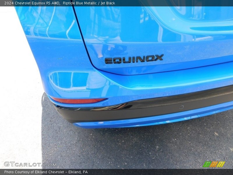 Riptide Blue Metallic / Jet Black 2024 Chevrolet Equinox RS AWD