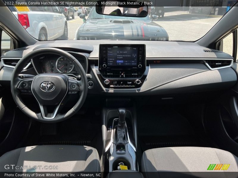 Dashboard of 2022 Corolla Hatchback SE Nightshade Edition