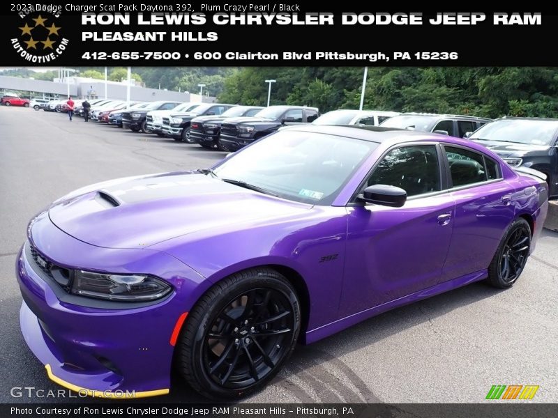 Plum Crazy Pearl / Black 2023 Dodge Charger Scat Pack Daytona 392