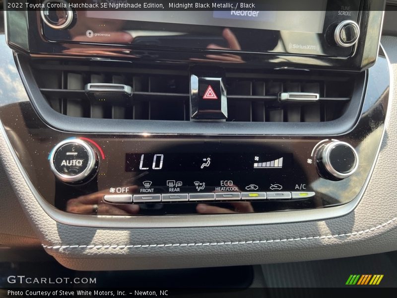 Midnight Black Metallic / Black 2022 Toyota Corolla Hatchback SE Nightshade Edition