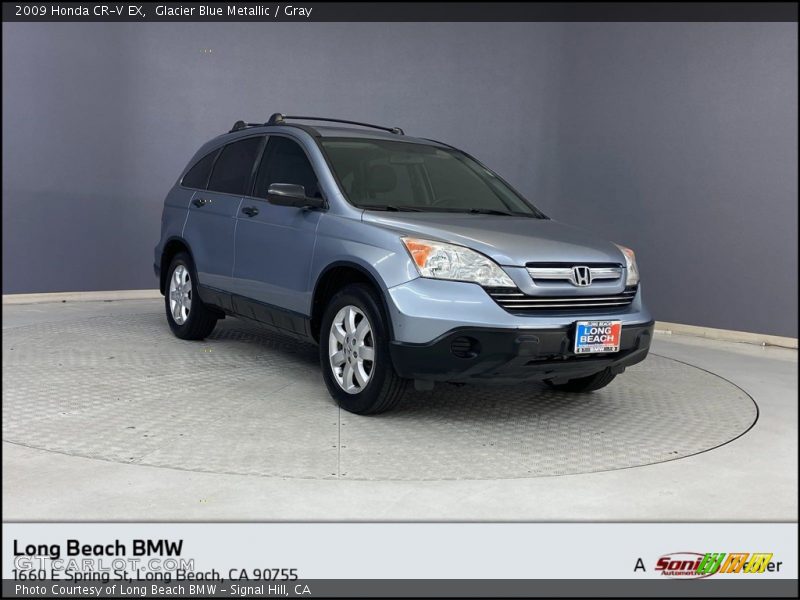 Glacier Blue Metallic / Gray 2009 Honda CR-V EX