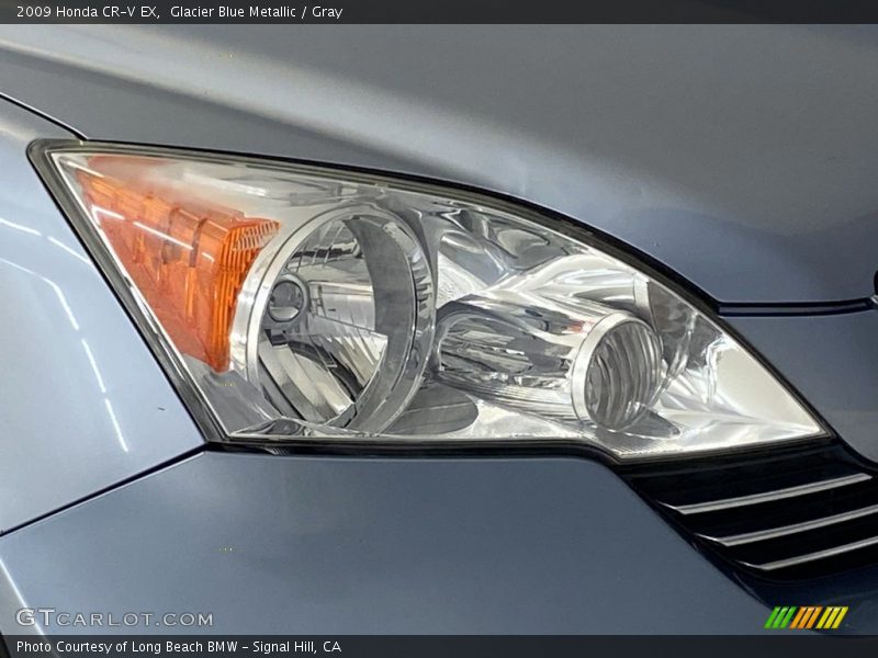 Glacier Blue Metallic / Gray 2009 Honda CR-V EX