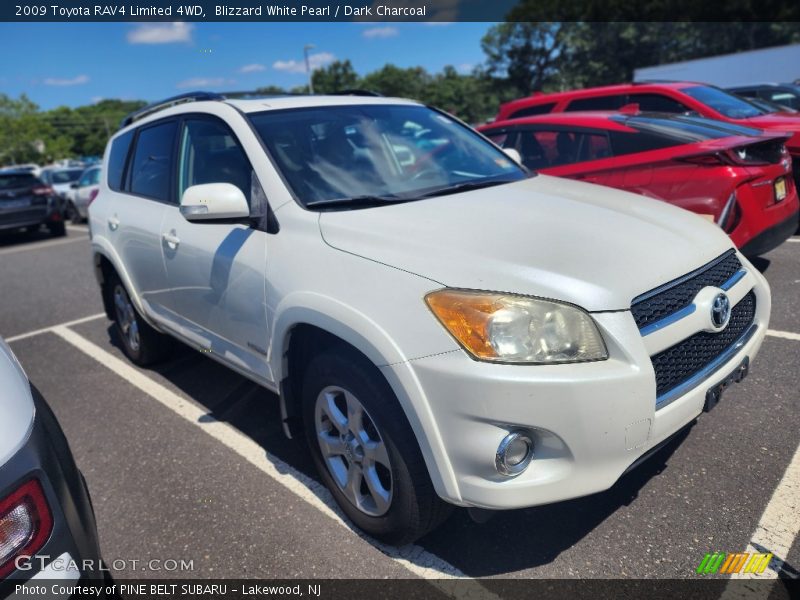 Blizzard White Pearl / Dark Charcoal 2009 Toyota RAV4 Limited 4WD