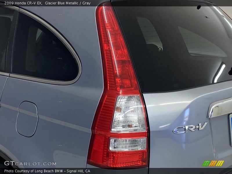 Glacier Blue Metallic / Gray 2009 Honda CR-V EX