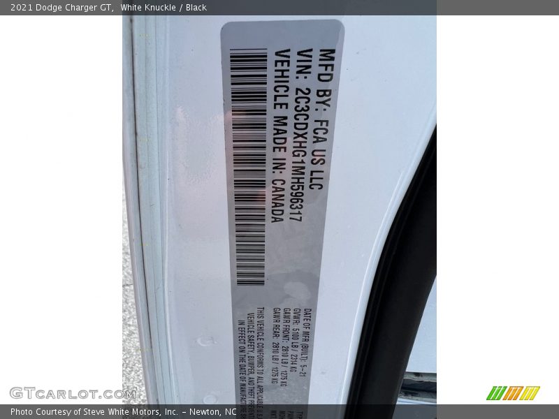 White Knuckle / Black 2021 Dodge Charger GT