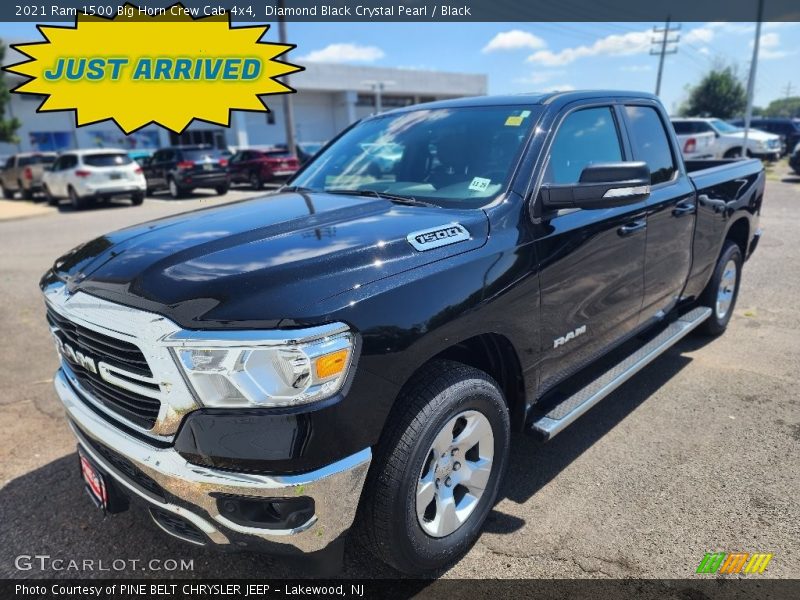 Diamond Black Crystal Pearl / Black 2021 Ram 1500 Big Horn Crew Cab 4x4