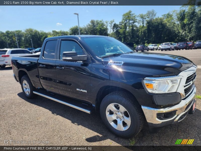  2021 1500 Big Horn Crew Cab 4x4 Diamond Black Crystal Pearl