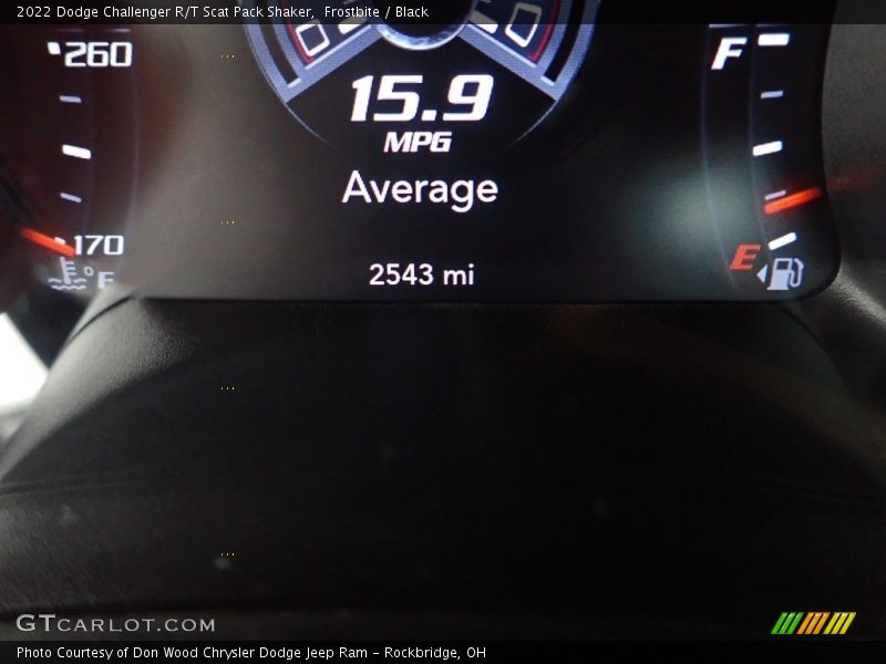 Frostbite / Black 2022 Dodge Challenger R/T Scat Pack Shaker