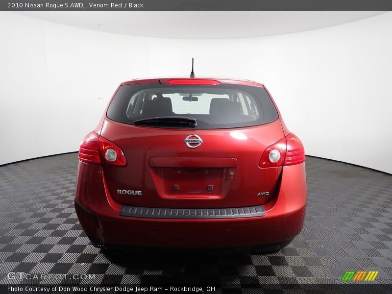 Venom Red / Black 2010 Nissan Rogue S AWD