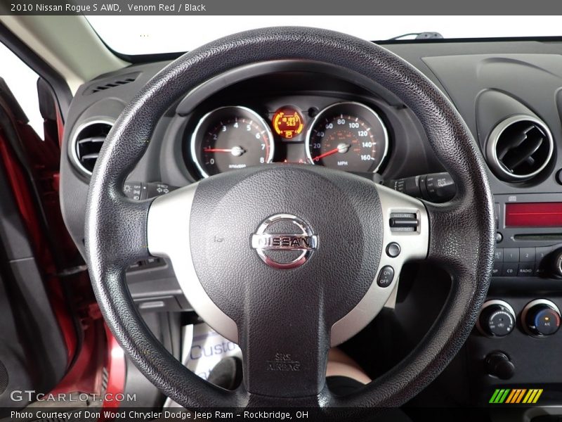 Venom Red / Black 2010 Nissan Rogue S AWD