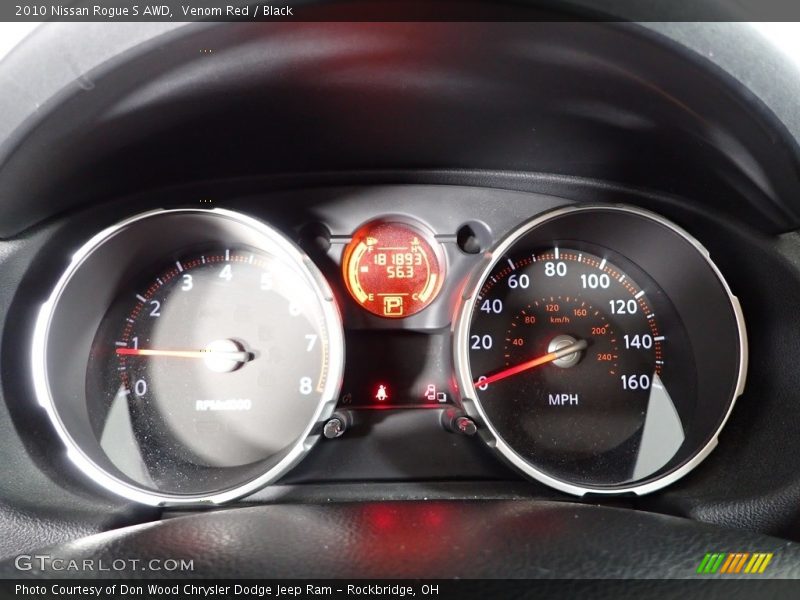 Venom Red / Black 2010 Nissan Rogue S AWD