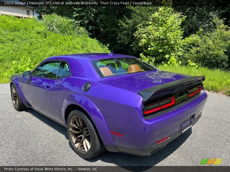 Plum Crazy Pearl / Sepia/Black 2023 Dodge Challenger SRT Hellcat JailBreak Widebody