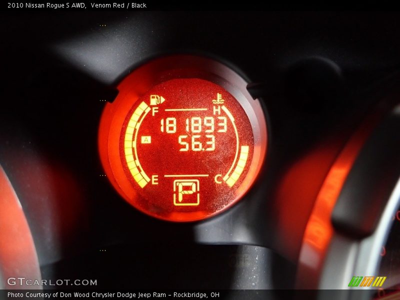 Venom Red / Black 2010 Nissan Rogue S AWD