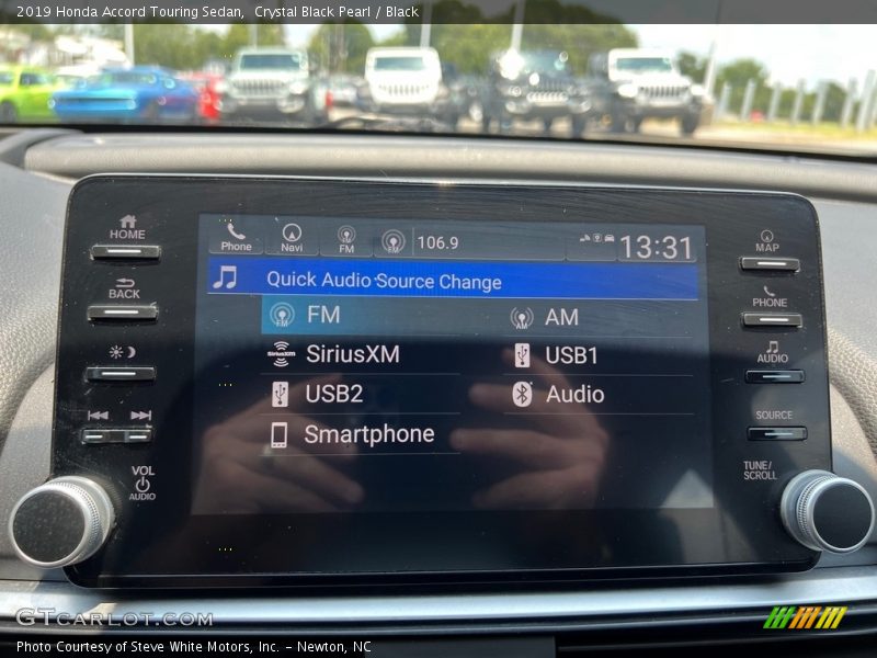 Crystal Black Pearl / Black 2019 Honda Accord Touring Sedan
