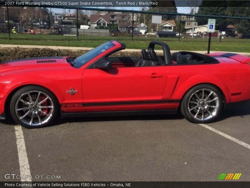 Torch Red / Black/Red 2007 Ford Mustang Shelby GT500 Super Snake Convertible