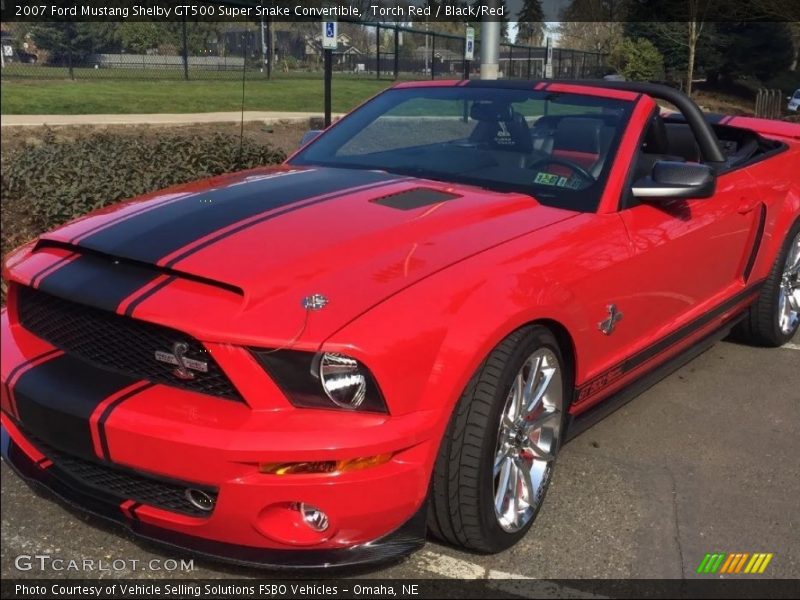 Torch Red / Black/Red 2007 Ford Mustang Shelby GT500 Super Snake Convertible
