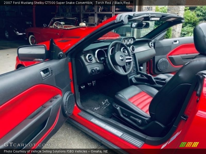  2007 Mustang Shelby GT500 Super Snake Convertible Black/Red Interior