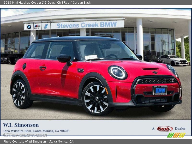 Chili Red / Carbon Black 2023 Mini Hardtop Cooper S 2 Door