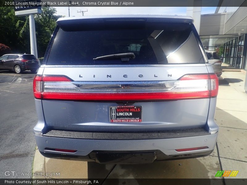 Chroma Crystal Blue / Alpine 2018 Lincoln Navigator Black Label L 4x4