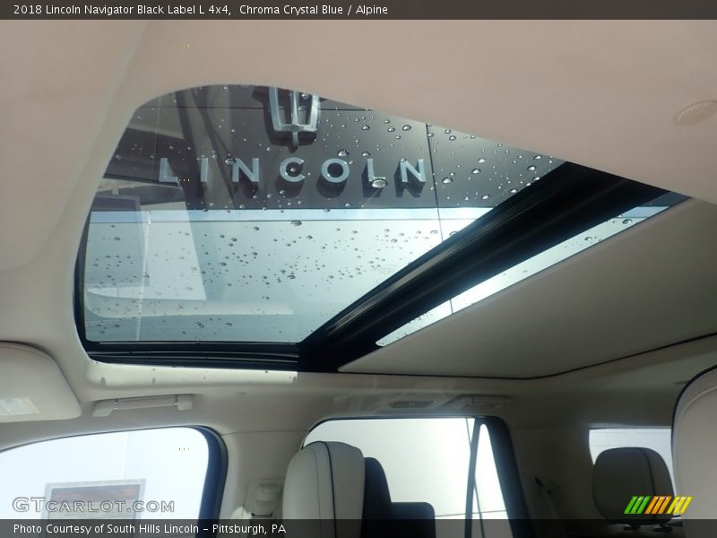 Sunroof of 2018 Navigator Black Label L 4x4