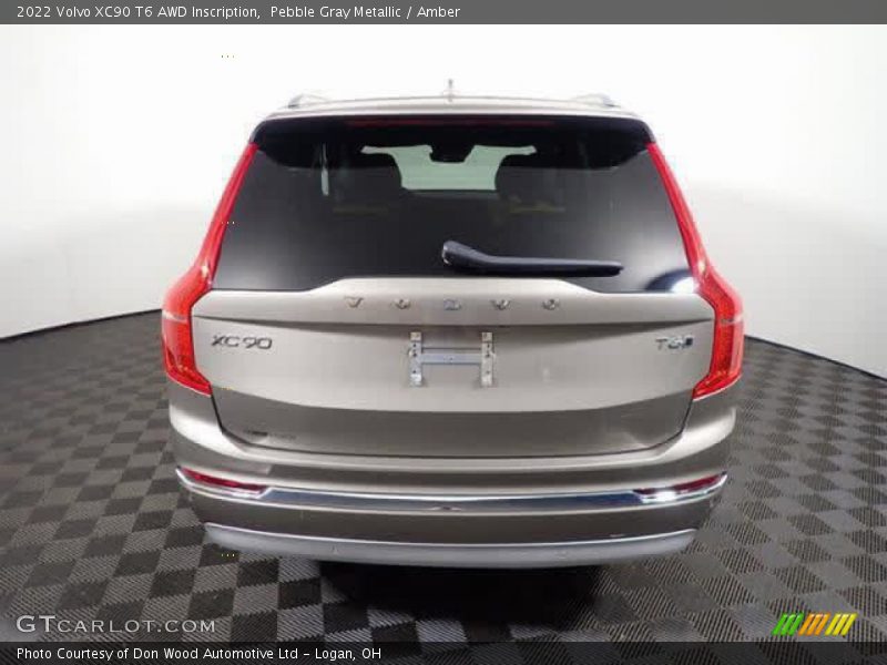 Pebble Gray Metallic / Amber 2022 Volvo XC90 T6 AWD Inscription