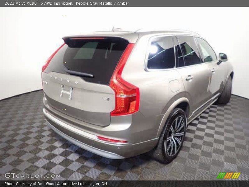 Pebble Gray Metallic / Amber 2022 Volvo XC90 T6 AWD Inscription