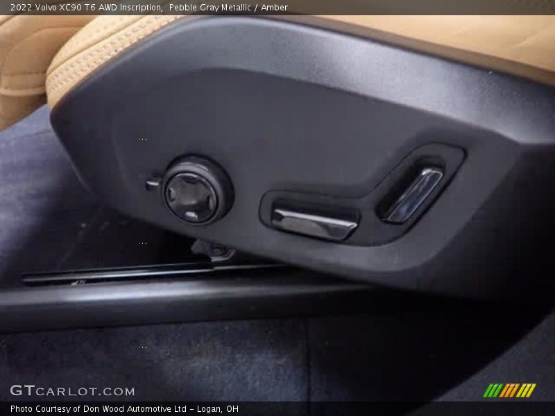 Pebble Gray Metallic / Amber 2022 Volvo XC90 T6 AWD Inscription