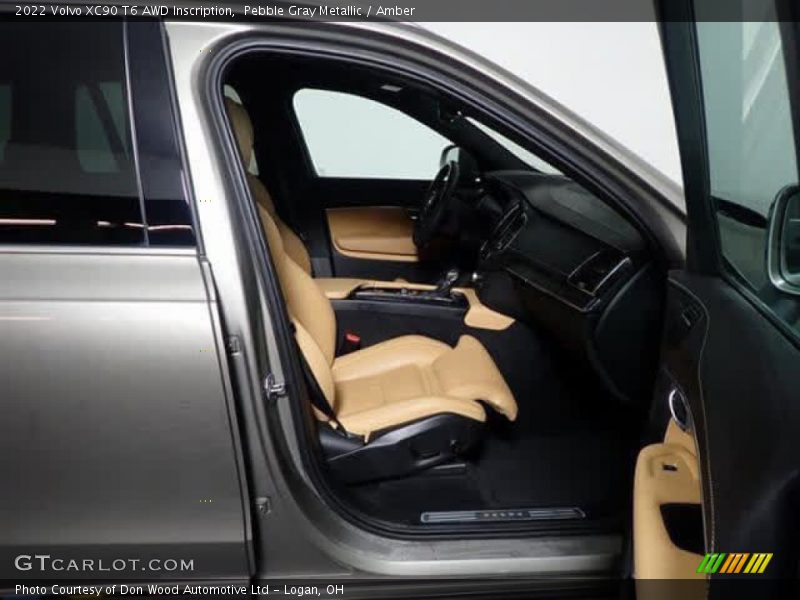 Pebble Gray Metallic / Amber 2022 Volvo XC90 T6 AWD Inscription