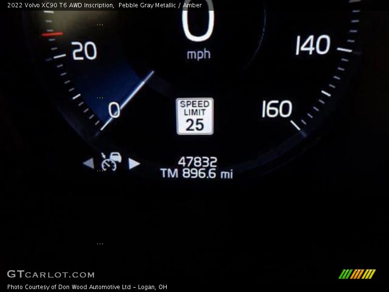 Pebble Gray Metallic / Amber 2022 Volvo XC90 T6 AWD Inscription
