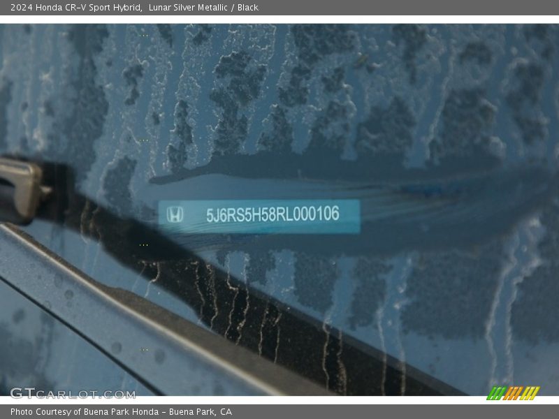 Lunar Silver Metallic / Black 2024 Honda CR-V Sport Hybrid