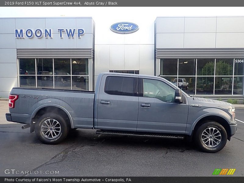 Abyss Gray / Black 2019 Ford F150 XLT Sport SuperCrew 4x4
