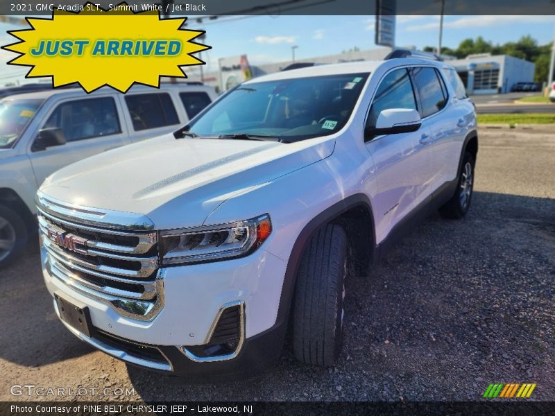 Summit White / Jet Black 2021 GMC Acadia SLT