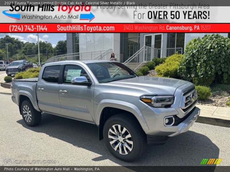 Celestial Silver Metallic / Black 2023 Toyota Tacoma Limited Double Cab 4x4