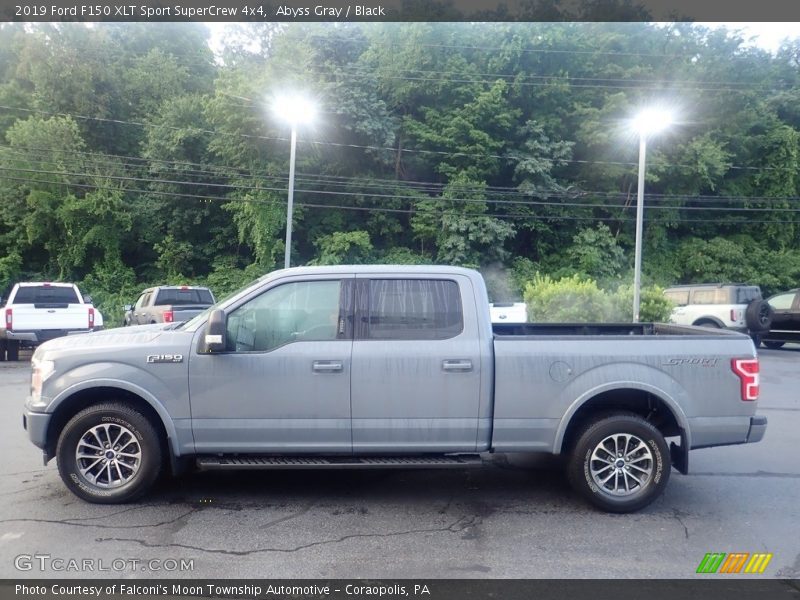 Abyss Gray / Black 2019 Ford F150 XLT Sport SuperCrew 4x4