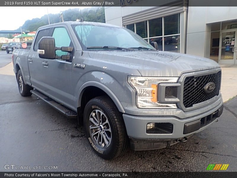 Abyss Gray / Black 2019 Ford F150 XLT Sport SuperCrew 4x4