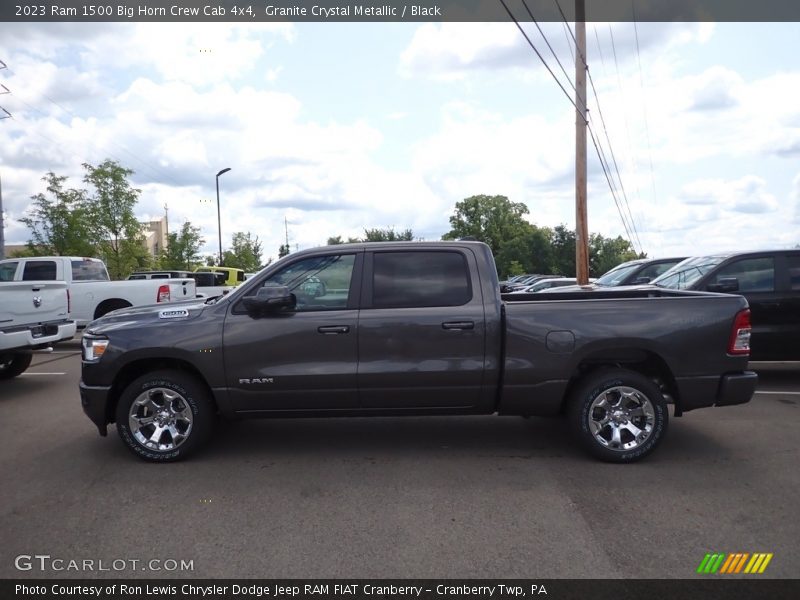 Granite Crystal Metallic / Black 2023 Ram 1500 Big Horn Crew Cab 4x4