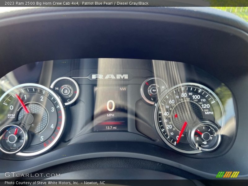 Patriot Blue Pearl / Diesel Gray/Black 2023 Ram 2500 Big Horn Crew Cab 4x4