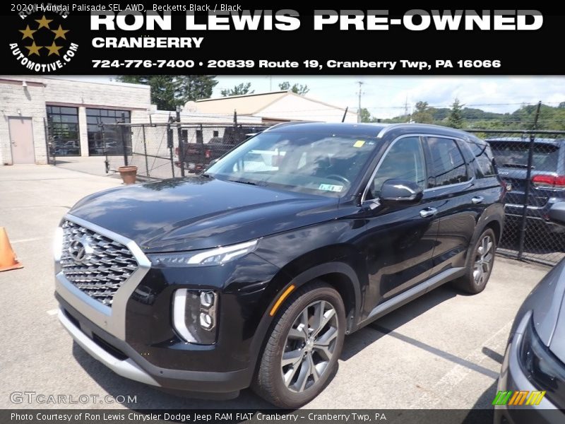 Becketts Black / Black 2020 Hyundai Palisade SEL AWD