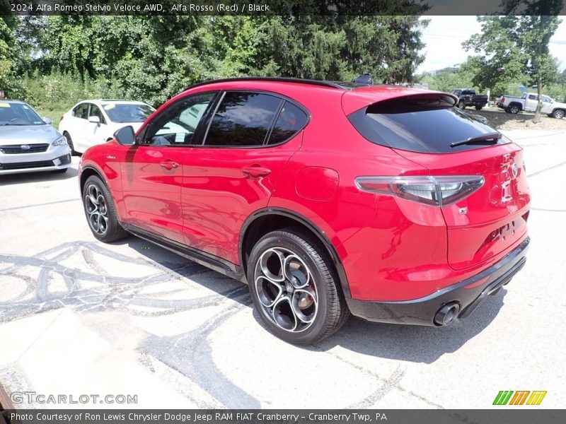 Alfa Rosso (Red) / Black 2024 Alfa Romeo Stelvio Veloce AWD