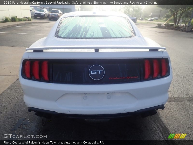 Oxford White / Ebony w/Miko Suede and Red Accent Stitching 2019 Ford Mustang California Special Fastback