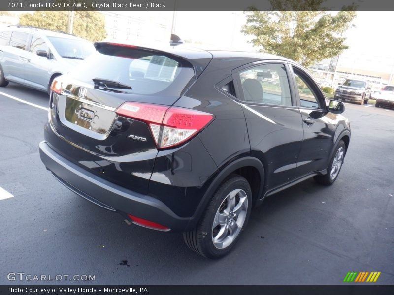 Crystal Black Pearl / Black 2021 Honda HR-V LX AWD
