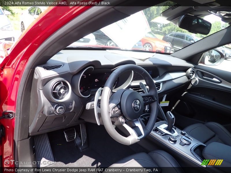Alfa Rosso (Red) / Black 2024 Alfa Romeo Stelvio Veloce AWD