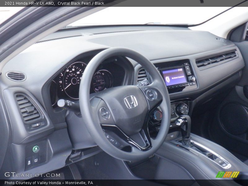 Crystal Black Pearl / Black 2021 Honda HR-V LX AWD