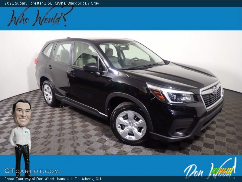 Crystal Black Silica / Gray 2021 Subaru Forester 2.5i
